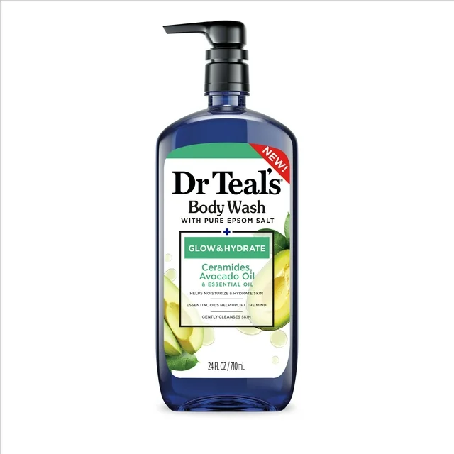 Dr Teal’s Glow & Hydrate Body Wash With Ceramides and Avocado Oils 710ml in shoppaton store