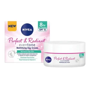 Nivea Perfect & Radiant Even Tone Mattifying Day Cream Spf15 – 50ml sunscreen in shoppaton store