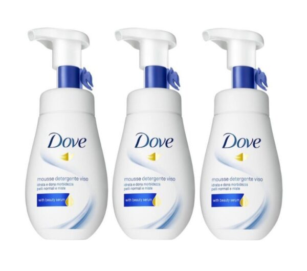 Dove Moisturising Facial Cleansing Mousse 160ml - Image 2